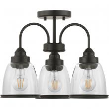 Progress Lighting P350109-020 - 3 - Light Semi-Flush Mount/Convertible Pendant