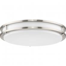Progress Lighting P350275-009-CS - Abide Collection 5-CCT Integrated LED Brushed Nickel Contemporary 14" Medium Flush Mount Light