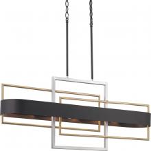 Progress Lighting P400170-031 - 6 - Light Linear Chandelier