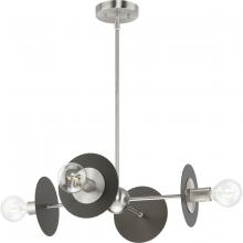 Progress Lighting P400337-009 - Trimble Collection Four-Light Brushed Nickel Chandelier