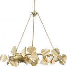 Progress Lighting P400359-176 - Laurel Collection Six-Light Gilded Silver Transitional Chandelier