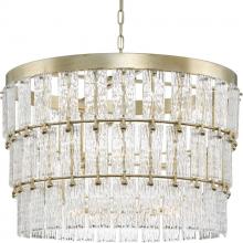 Progress Lighting P400368-176 - 9-Light Chandelier Gilded Silver