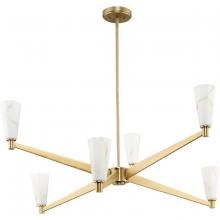 Progress Lighting P400395-109 - 6 - Light Chandelier Brushed Bronze