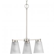 Progress Lighting P400400-009 - 3-Light Chandelier Brushed Nickel