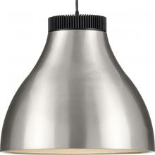 Progress Lighting P500373-009-30 - Radian LED Collection Modern Brushed Nickel Metal Pendant