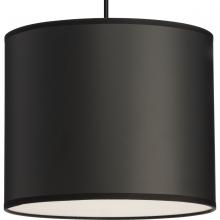Progress Lighting P500386-193 - Markor Collection One-Light Black Parchment Shade Transitional Pendant