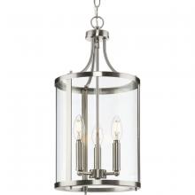 Progress Lighting P500390-009 - Gilliam Collection Three-Light Brushed Nickel New Traditional Hall & Foyer