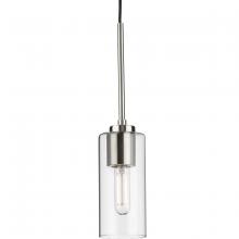 Progress Lighting P500403-009 - Cofield Collection One-Light Brushed Nickel Transitional Pendant