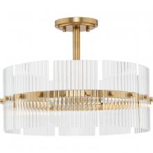Progress Lighting P500456-205 - 4 - Light Soft Gold Contemporary Pendant