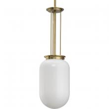 Progress Lighting P500476-191 - Alisse Collection One-Light Brushed Gold New Traditional Pendant Light