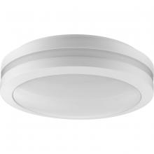 Progress Lighting P550112-028-30 - Hard Nox Collection White 12" Die Cast Round Flush Mount Light