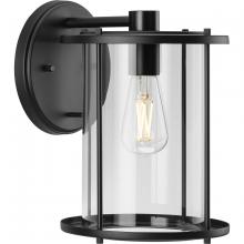 Progress Lighting P560058-31M - Gunther One-Light Matte Black Modern Farmhouse Large Wall Lantern