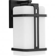 Progress Lighting P560169-031 - Ellery Collection One-Light Black Modern Farmhouse Outdoor Wall Lantern