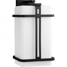 Progress Lighting P560170-031 - Ellery Collection One-Light Black Modern Farmhouse Large Outdoor Wall Lantern