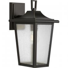 Progress Lighting P560308-020 - Padgett Collection One-Light Transitional Antique Bronze Clear Seeded Glass Outdoor Wall Lantern