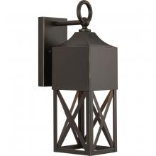 Progress Lighting P560316-020 - Birkdale Collection One-Light Modern Farmhouse Antique Bronze Outdoor Wall Lantern