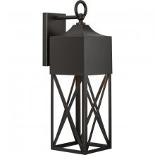 Progress Lighting P560317-020 - Birkdale Collection One-Light Modern Farmhouse Antique Bronze Outdoor Wall Lantern