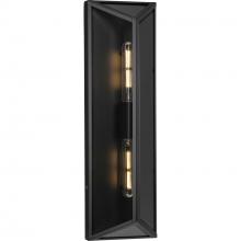 Progress Lighting P560360-31M - Bristol Collection Two-Light Black Modern Farmhouse Large Outdoor Wall Lantern
