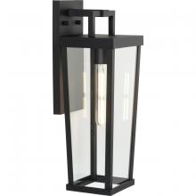 Progress Lighting P560373-031 - Tryon Collection One-Light Medium Black New Traditional Outdoor Wall Lantern