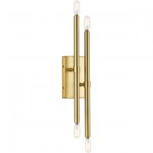 Progress Lighting P710120-191 - Arya Collection Four-Light Brushed Gold Luxe Wall Bracket