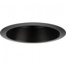 Progress Lighting P806000-020 - 6" Antique Bronze Recessed Step Baffle Trim for 6" Housing (P806N series)