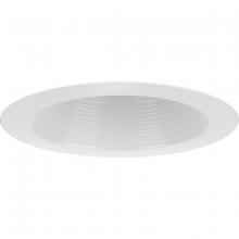 Progress Lighting P806002-028 - 6" Satin White Recessed Splay Baffle Trim for 6" Housing (P806N series)