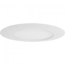 Progress Lighting P806004-028 - 6" Satin White Recessed Lensed Shower Trim with Glass Diffuser for 6" Housing (P806N series)