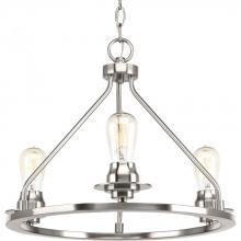 Progress Lighting P350036-009 - 3 - Light Semi-Flush/Pendant (Add Glass Shades)