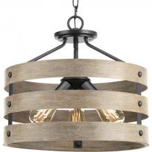 Progress Lighting P350049-143 - 3 - Light 17" Semi-Flush Convertible