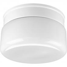 Progress Lighting P3518-30 - Two-Light White Glass 8-3/4" Close-to-Ceiling