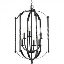 Progress Lighting P3577-31 - Greyson Collection Six-Light, Two-Tier Foyer Chandelier