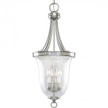 Progress Lighting P3753-09 - Seeded Glass Three-Light Foyer Pendant