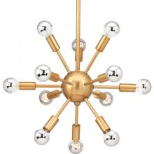 Progress Lighting P400040-109 - 12 - Light Chandelier in Brushed Bronze