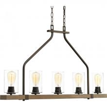 Progress Lighting P400055-020 - 5 - Light Linear Chandelier