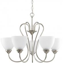 Progress Lighting P4666-09 - 5 - Light Linear Chandelier in Brushed Nickel