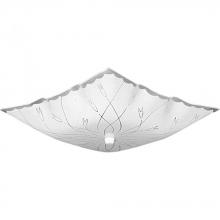 Progress Lighting P4962-30 - 12" Decorative Square Glass Two-Light Close-to-Ceiling