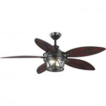 Progress Lighting P250034-129-WB - 54" Indoor/Outdoor 5-Blade Architectural Bronze Ceiling Fan