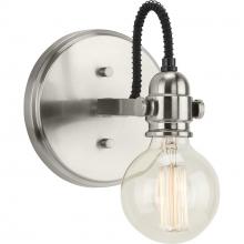 Progress Lighting P300189-009 - Axle Collection One-Light Brushed Nickel Vintage Style Bath Vanity Wall Light
