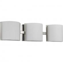 Progress Lighting P300291-009-30 - Arch LED Collection Three-Light Brushed Nickel Etched Glass Modern Bath Vanity Light