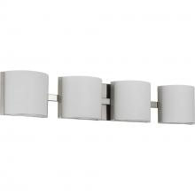 Progress Lighting P300292-009-30 - Arch LED Collection Four-Light Brushed Nickel Etched Glass Modern Bath Vanity Light