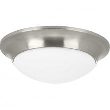 Progress Lighting P350146-009 - One-Light 11-1/2" Etched Glass Flush Mount