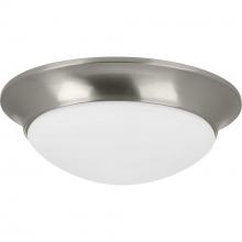 Progress Lighting P350147-009 - Two-Light 14" Etched Glass Flush Mount