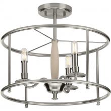 Progress Lighting P350150-009 - 3 - Light Semi-Flush Convertible