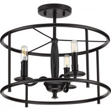 Progress Lighting P350150-031 - 3 - Light Semi-Flush Convertible