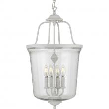 Progress Lighting P500207-151 - Bowman Collection Four-Light Cottage White Foyer Pendant