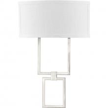 Progress Lighting P710054-009-30 - LED Shaded Sconce Collection Brushed Nickel One-Light Square Wall Sconce