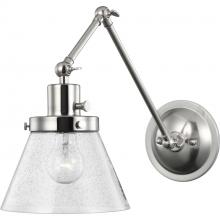 Progress Lighting P710094-009 - Hinton Collection Brushed Nickel Swing Arm Wall Light