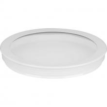 Progress Lighting P860046-030 - Cylinder Lens Collection White 6-Inch Round Cylinder Cover