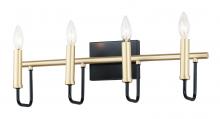 Maxim 10254BKGLD - 4 - Light Wall Sconce