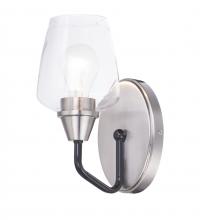 Maxim 26121CLBKSN - 1 - Light Wall Sconce